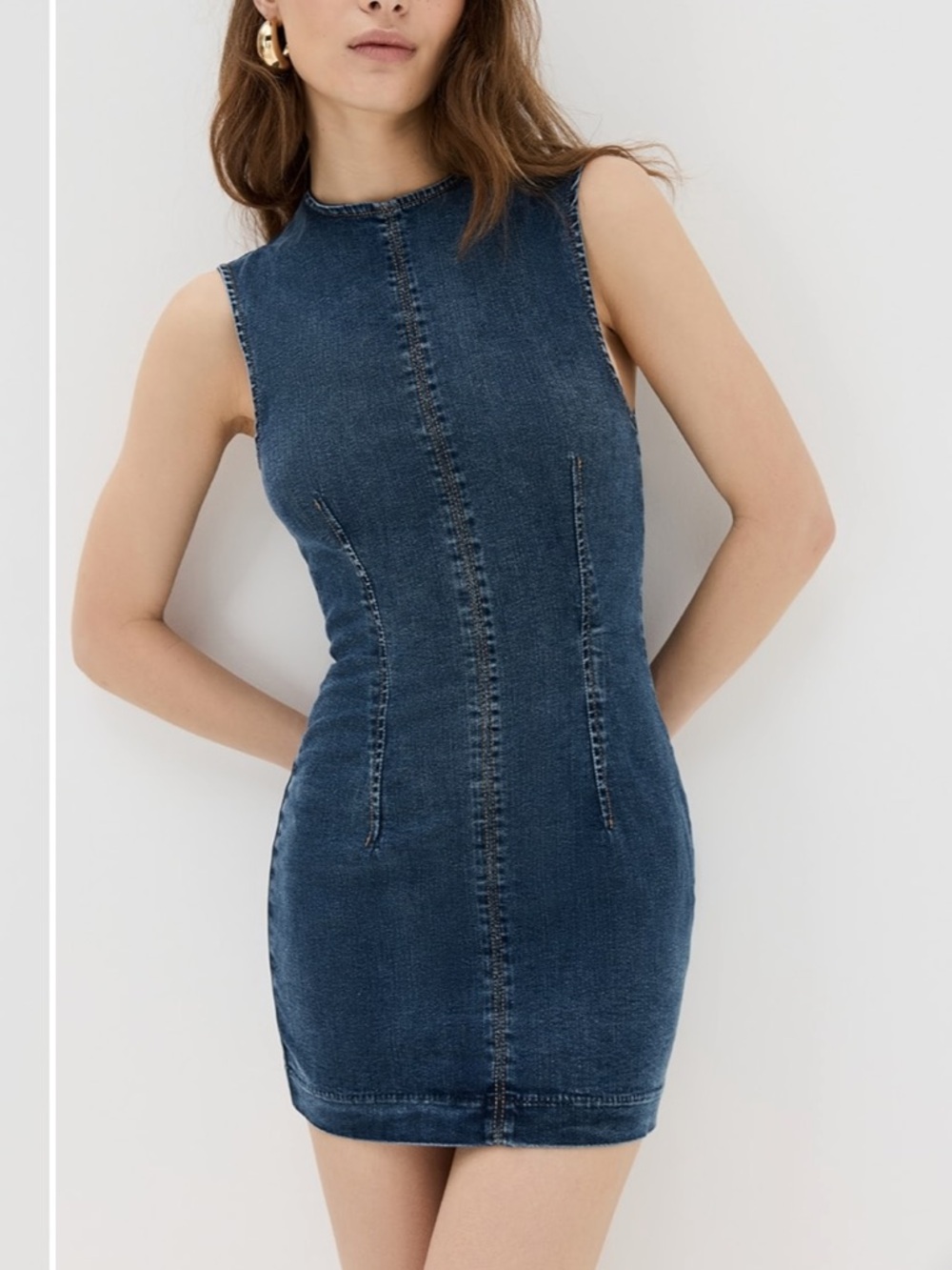 Reformation Kendi Mini Denim Dress - Picture 5 of 7